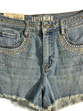 Miranda Lambert Idyllwind Women's Embellished Light Blue Denim Shorts